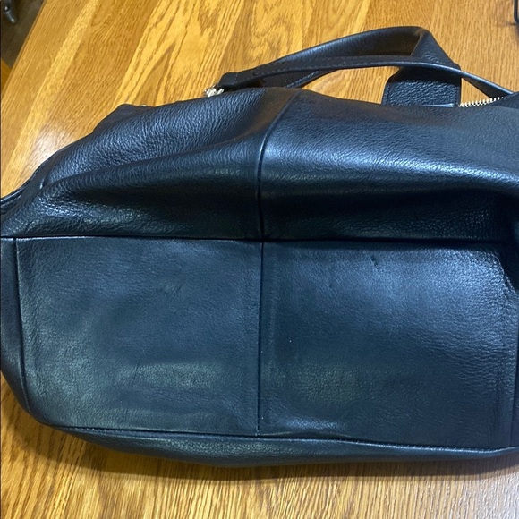 Vince Camuto black 100% genuine leather crossbody duel handle purse bag - Picture 11 of 15